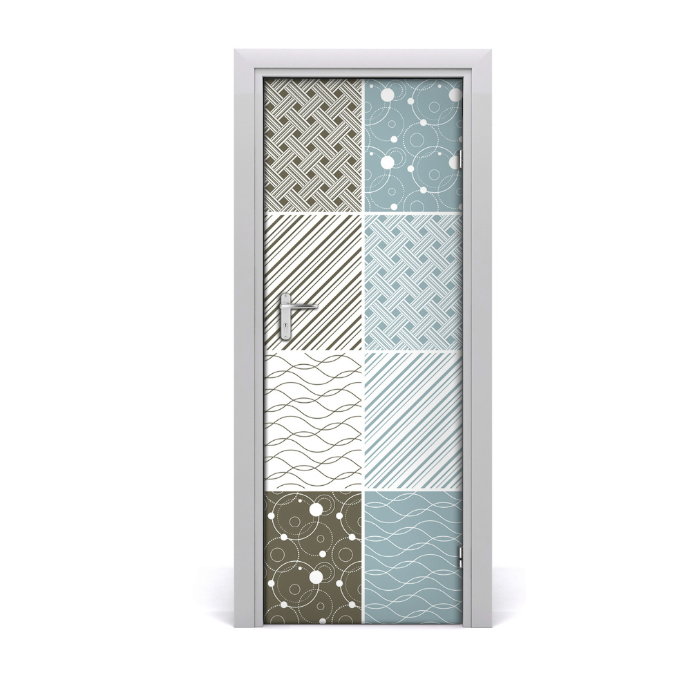 Sticker porte Patchwork