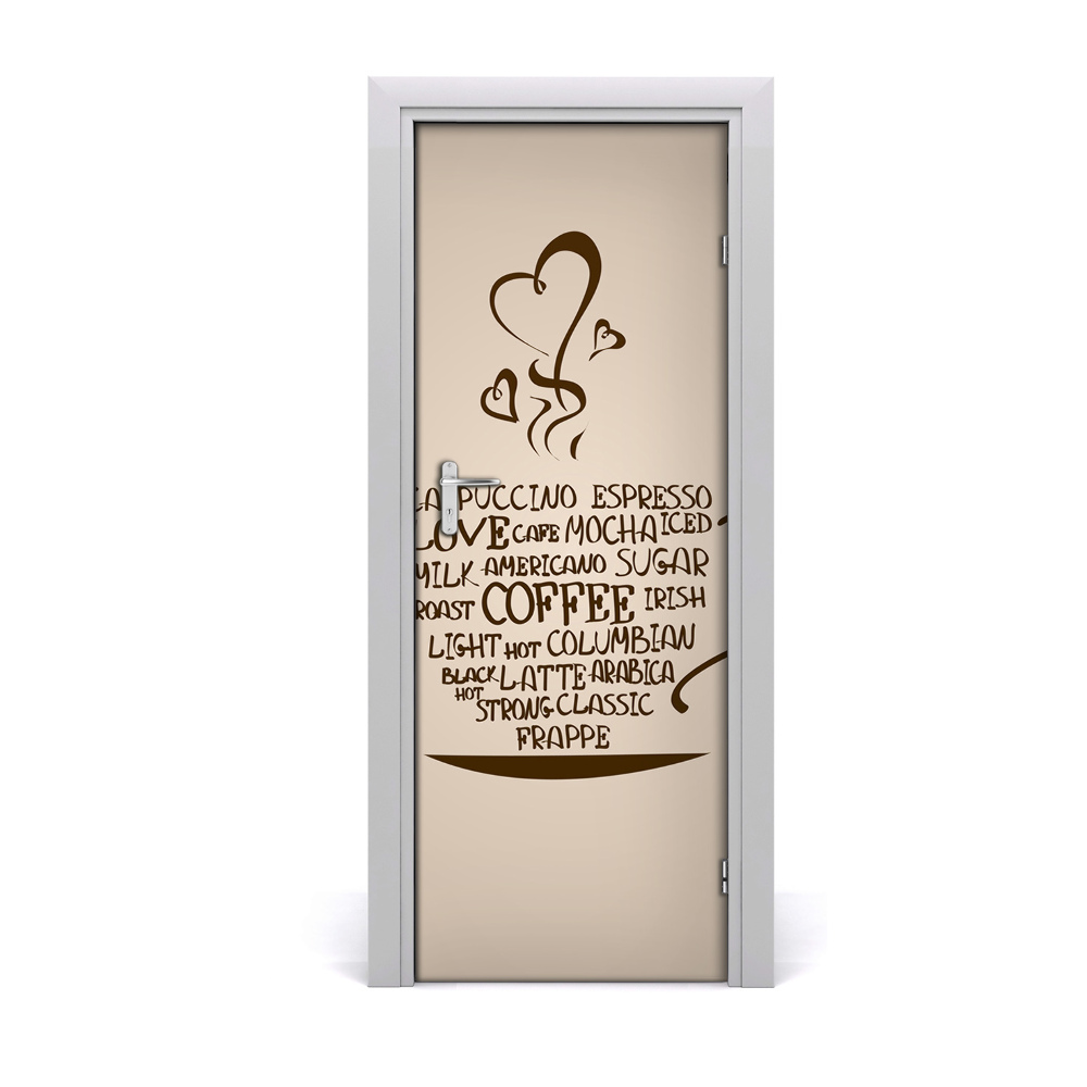 Poster porte Lettres de tasse de café