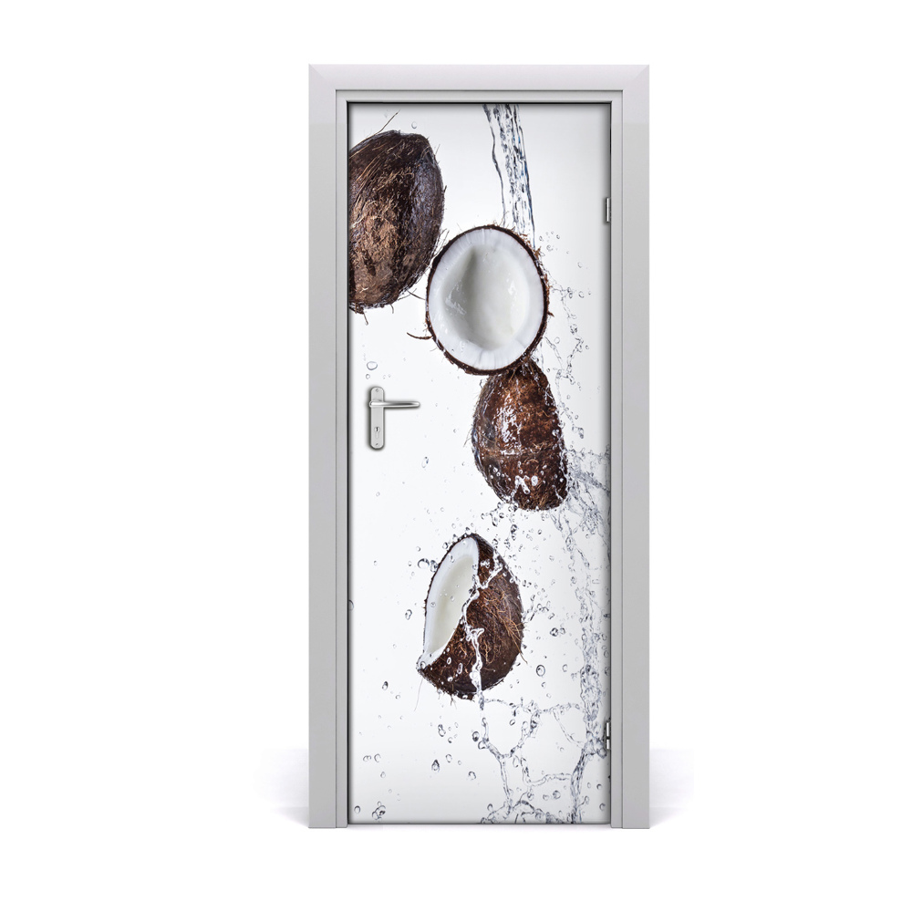 Papier peint porte Noix de coco avec de l'eau