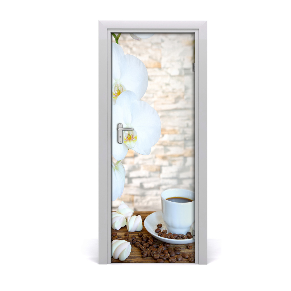 Décoration porte intérieur Tasse de café