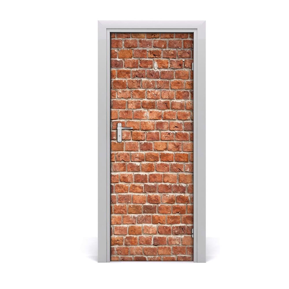 Autocollant porte Texture d'un mur de briques