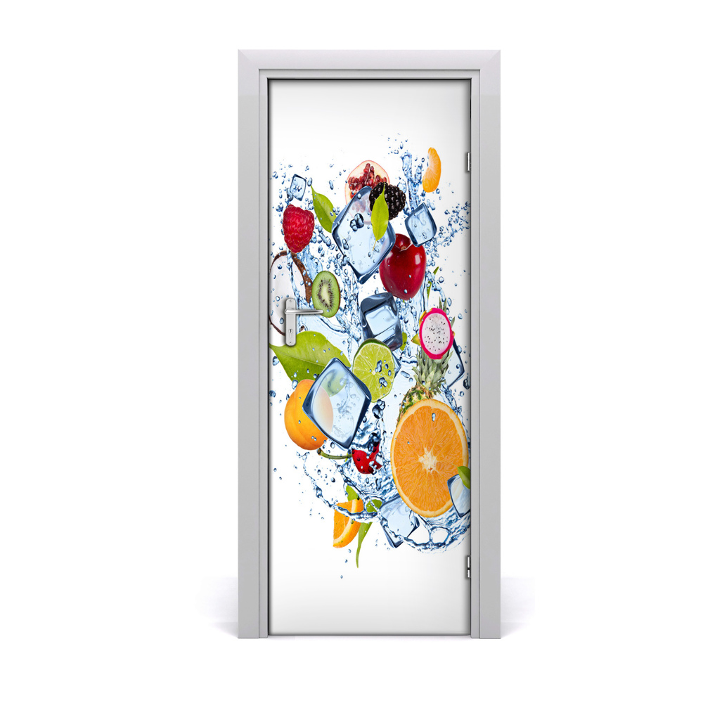 Papier peint porte Eau glacée aux fruits