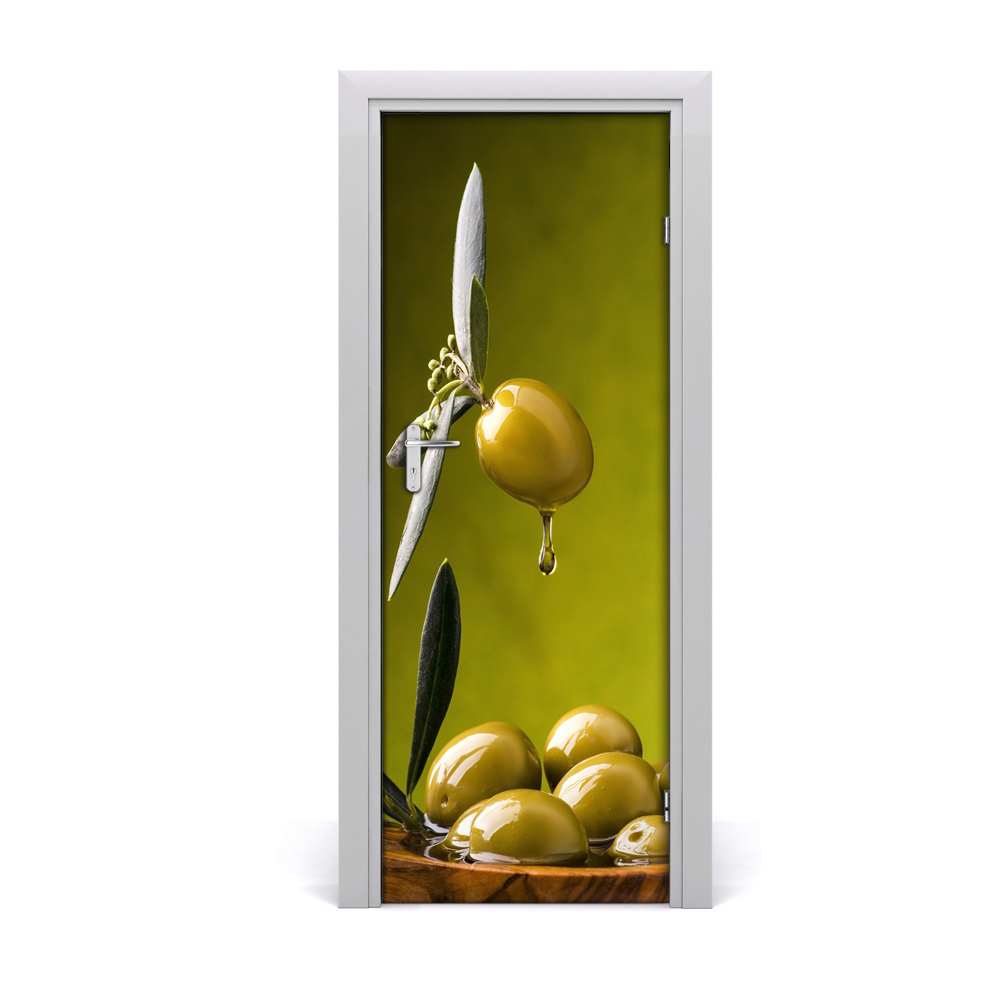 Poster porte Olives vertes
