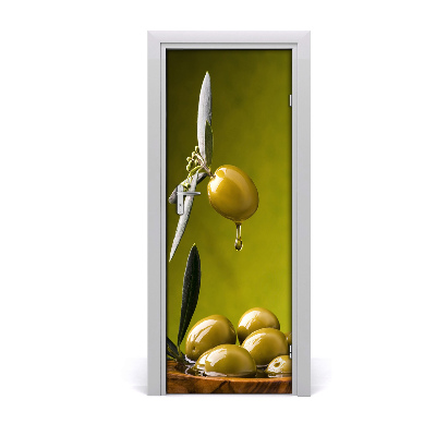 Poster porte Olives vertes