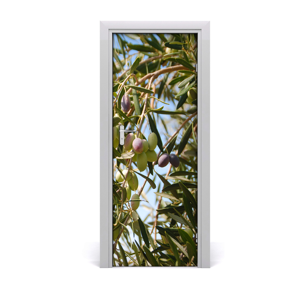 Autocollant porte Olives sur un arbre
