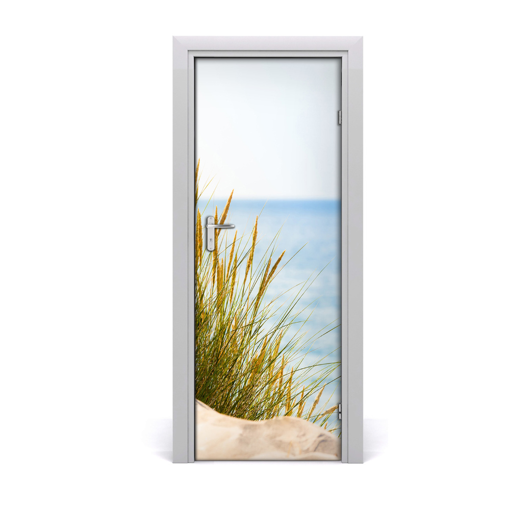Décoration porte Plage de dunes en bord de mer