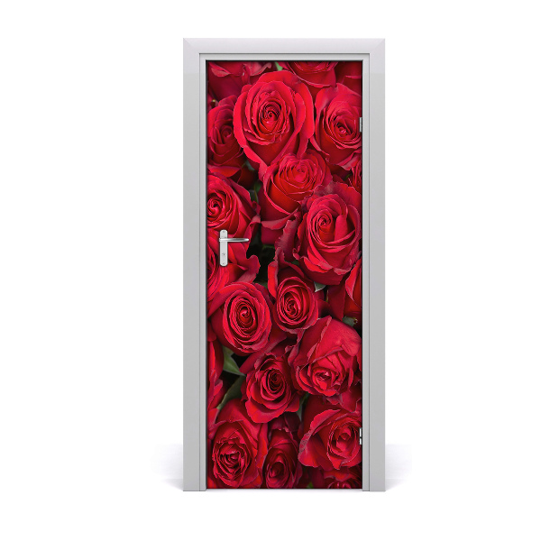 Poster porte Roses rouges