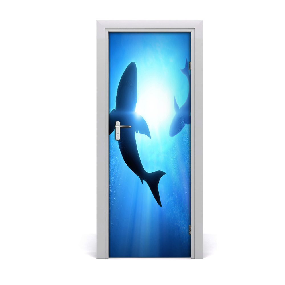 Décoration porte Requins