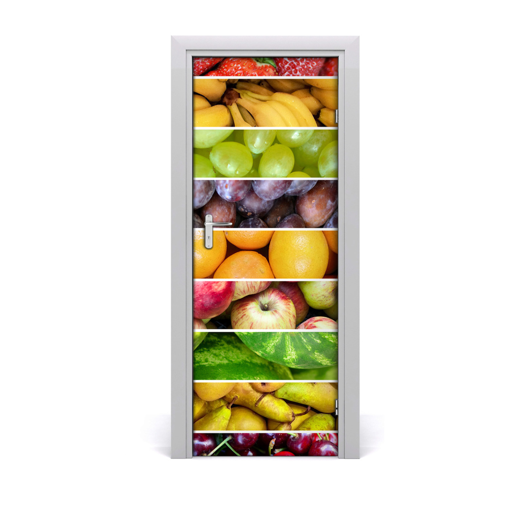 Autocollant porte Fruits mélangés