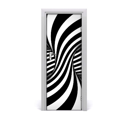 Sticker porte Abstraction tourbillonnaire