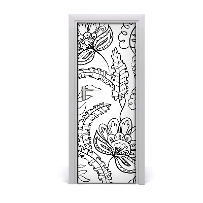 Papier peint porte Illustration de fleurs