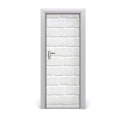 Décoration porte intérieur Mur de briques mur blanc