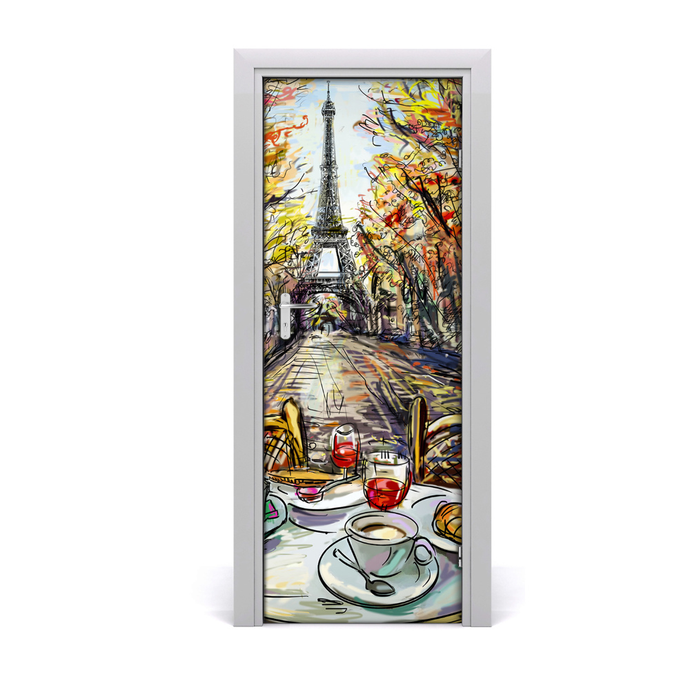 Sticker de porte Petit déjeuner français
