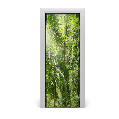 Décoration porte Forêt tropicale de palmiers