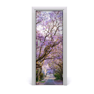 Décoration porte intérieur Sentier de l'arbre Jakaranda