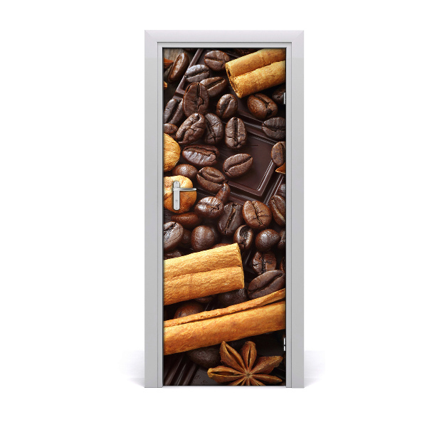 Sticker porte Chocolat café cannelle