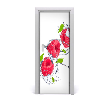 Décoration porte intérieur Framboises