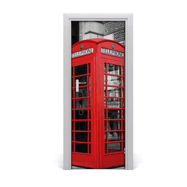 Papier peint porte Cabine téléphonique anglaise