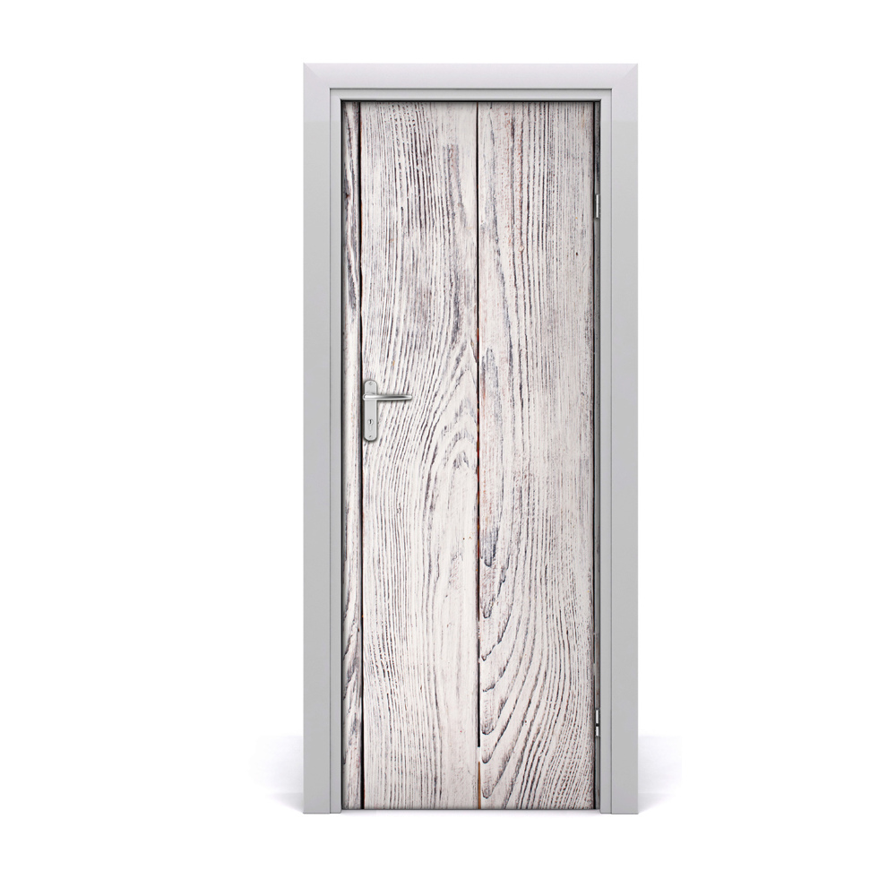 Décoration porte intérieur Mur gris en bois
