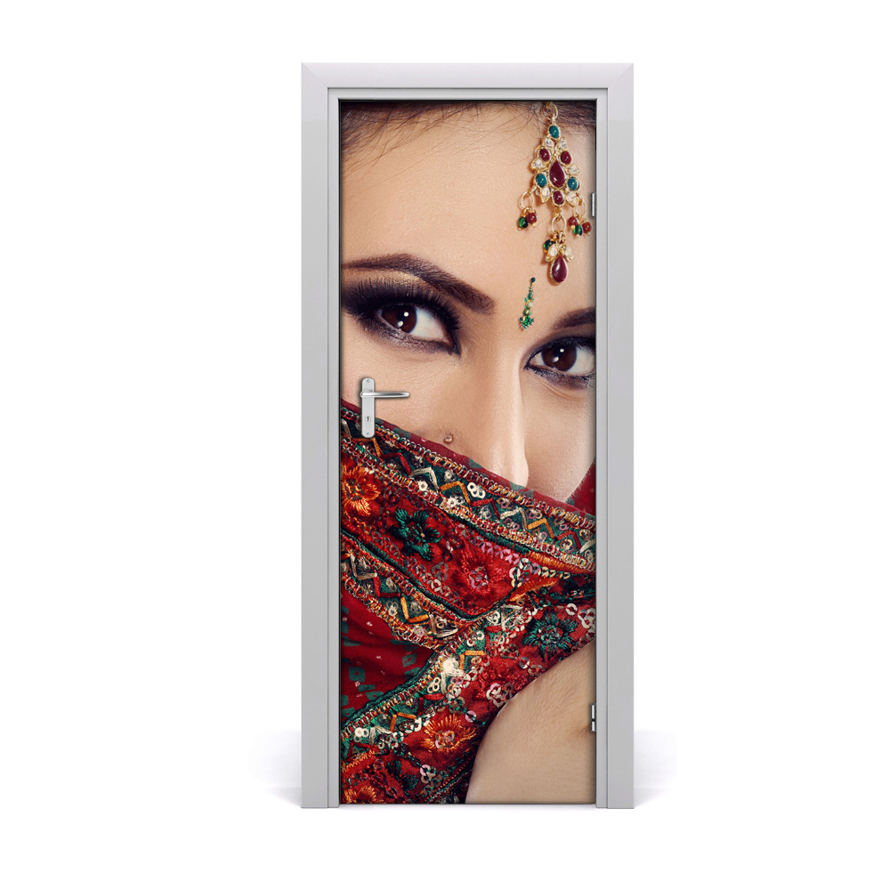 Décoration porte intérieur Yeux d'une femme