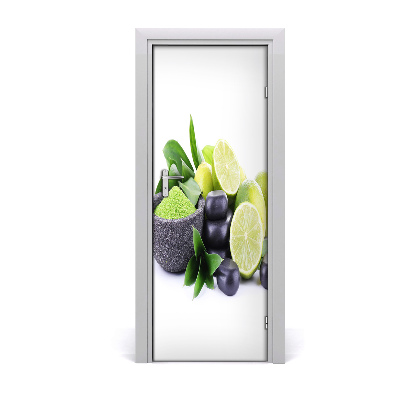 Sticker porte Pierres de chaux