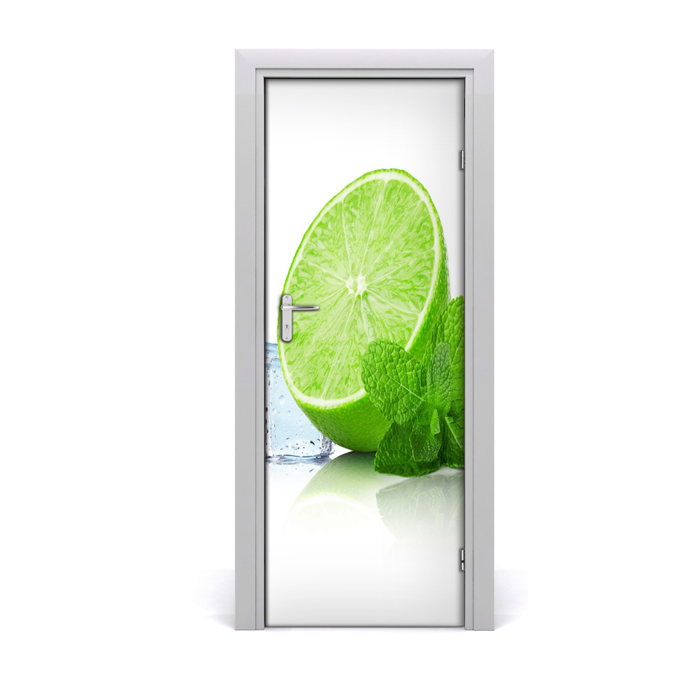 Décoration porte intérieur Menthe glacée au citron vert