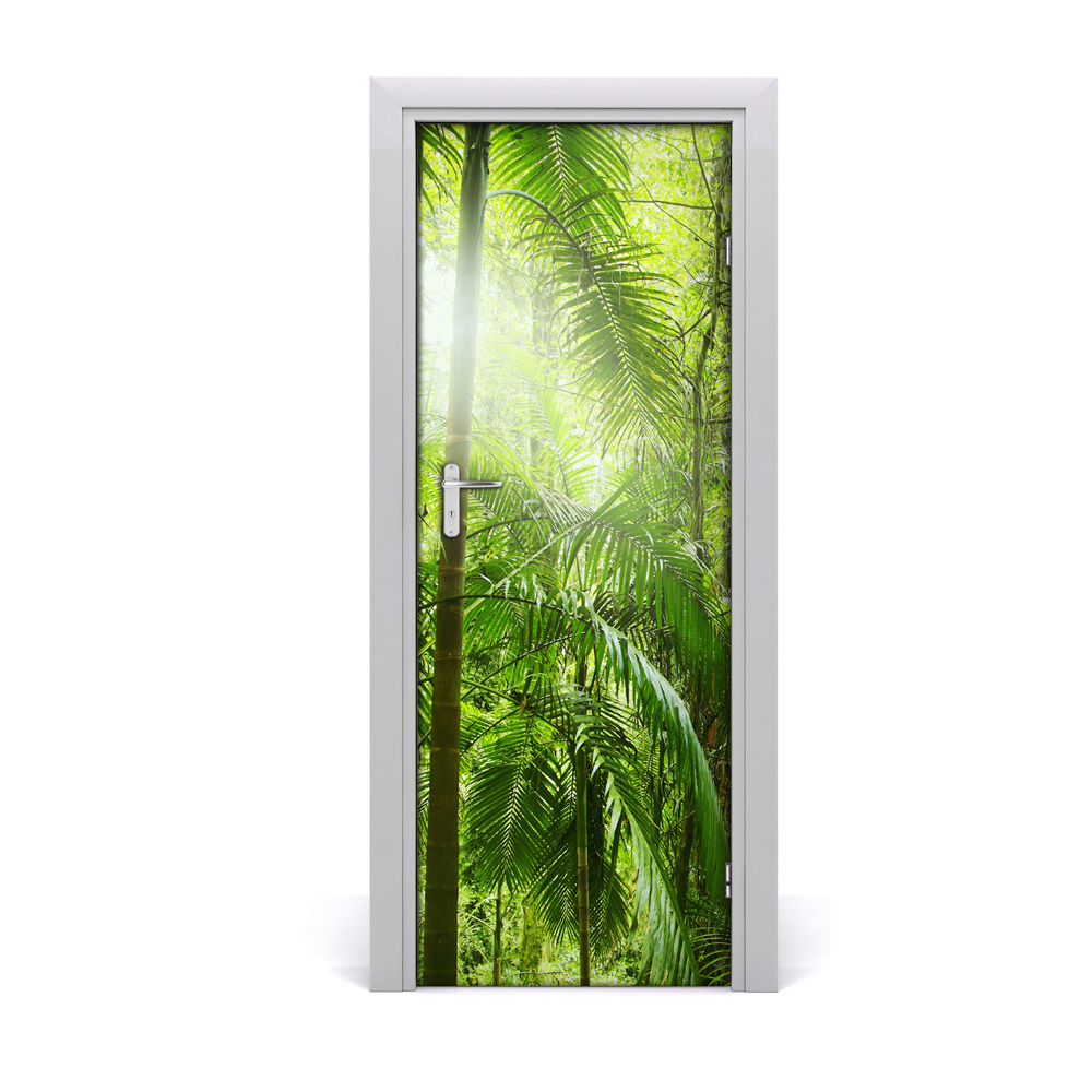 Sticker de porte Forêt de palmiers