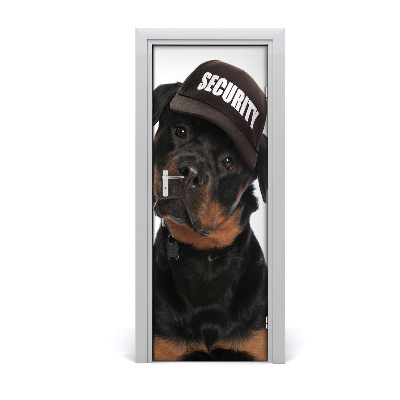Décoration porte Rottweiler