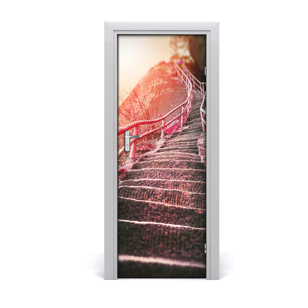 Sticker de porte Escalier en colimaçon