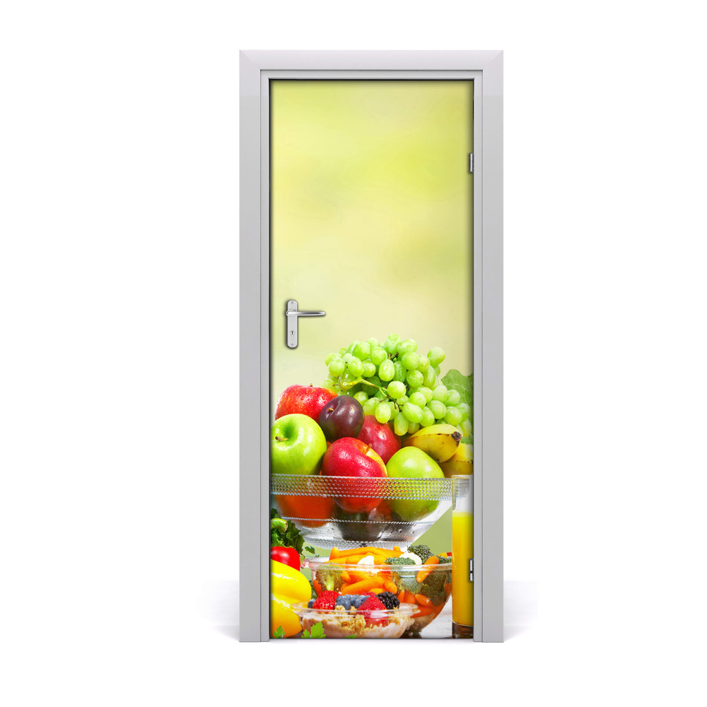 Poster porte Fruits en folie