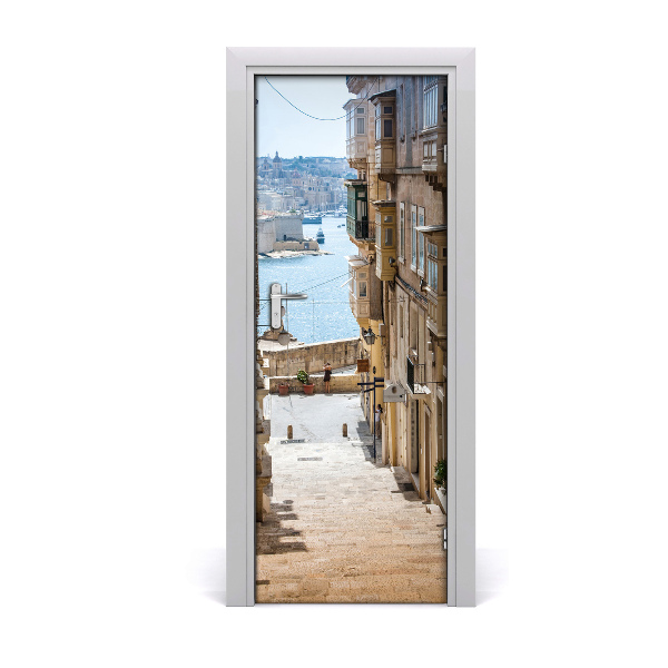 Décoration porte intérieur Rues de l'île