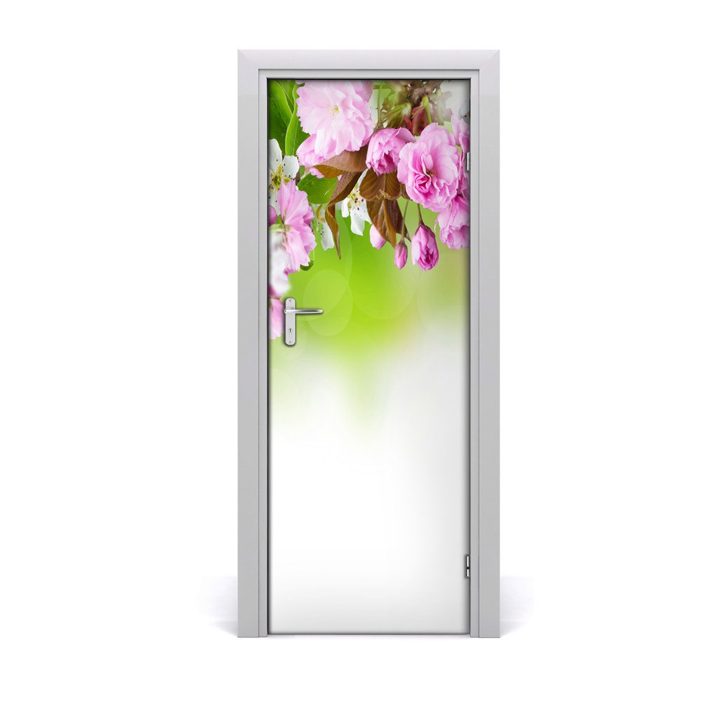 Sticker porte Fleurs printanières