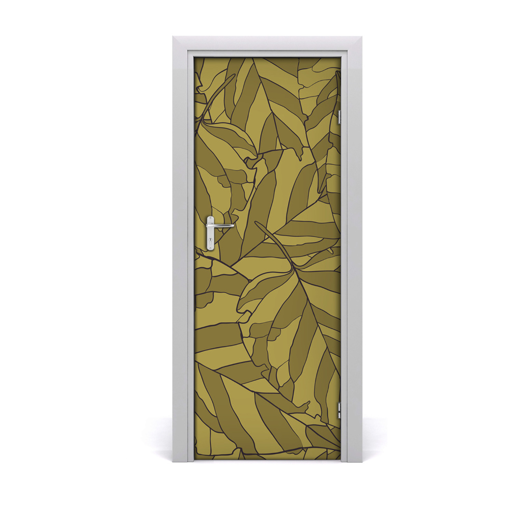 Sticker porte Feuilles