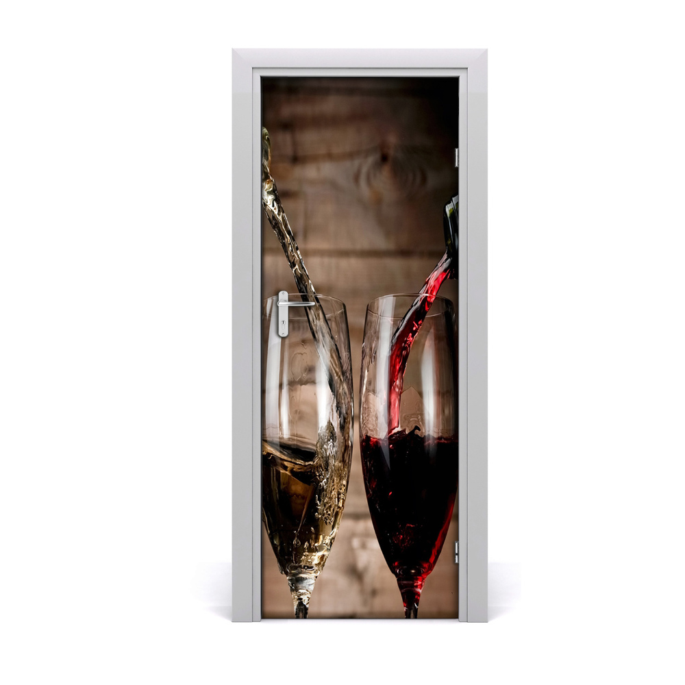 Papier peint porte Verres à vin