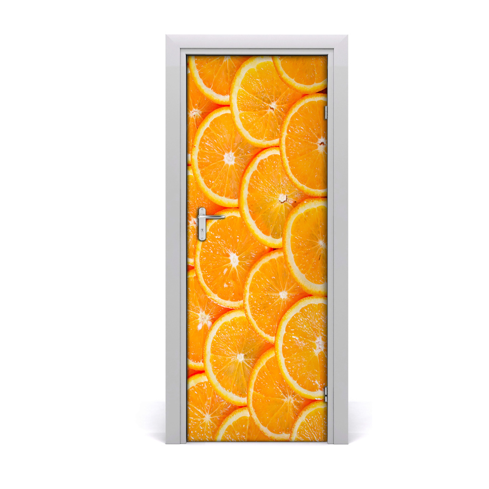 Papier peint porte Oranges en tranches