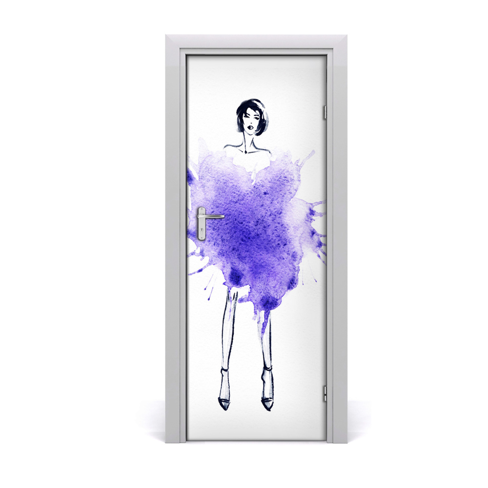Sticker porte Femme à la mode