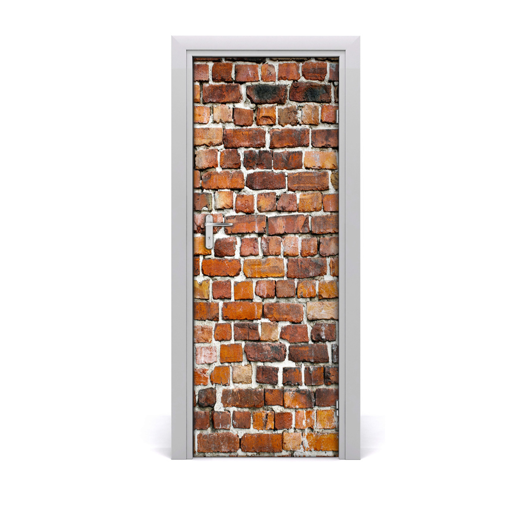 Sticker de porte Vieux mur de briques