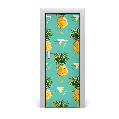Sticker de porte Ananas triangles