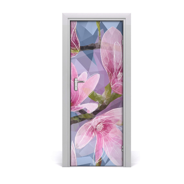 Poster porte Magnolia rose