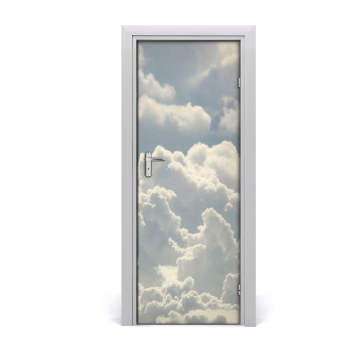 Poster porte Nuages blancs