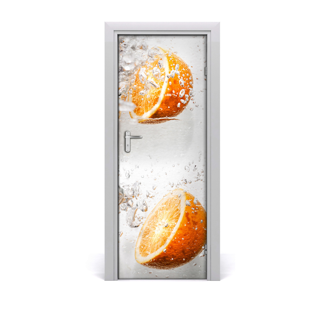 Papier peint porte Oranges à l'eau