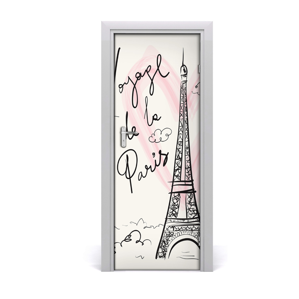Poster porte Tour Eiffel Paris
