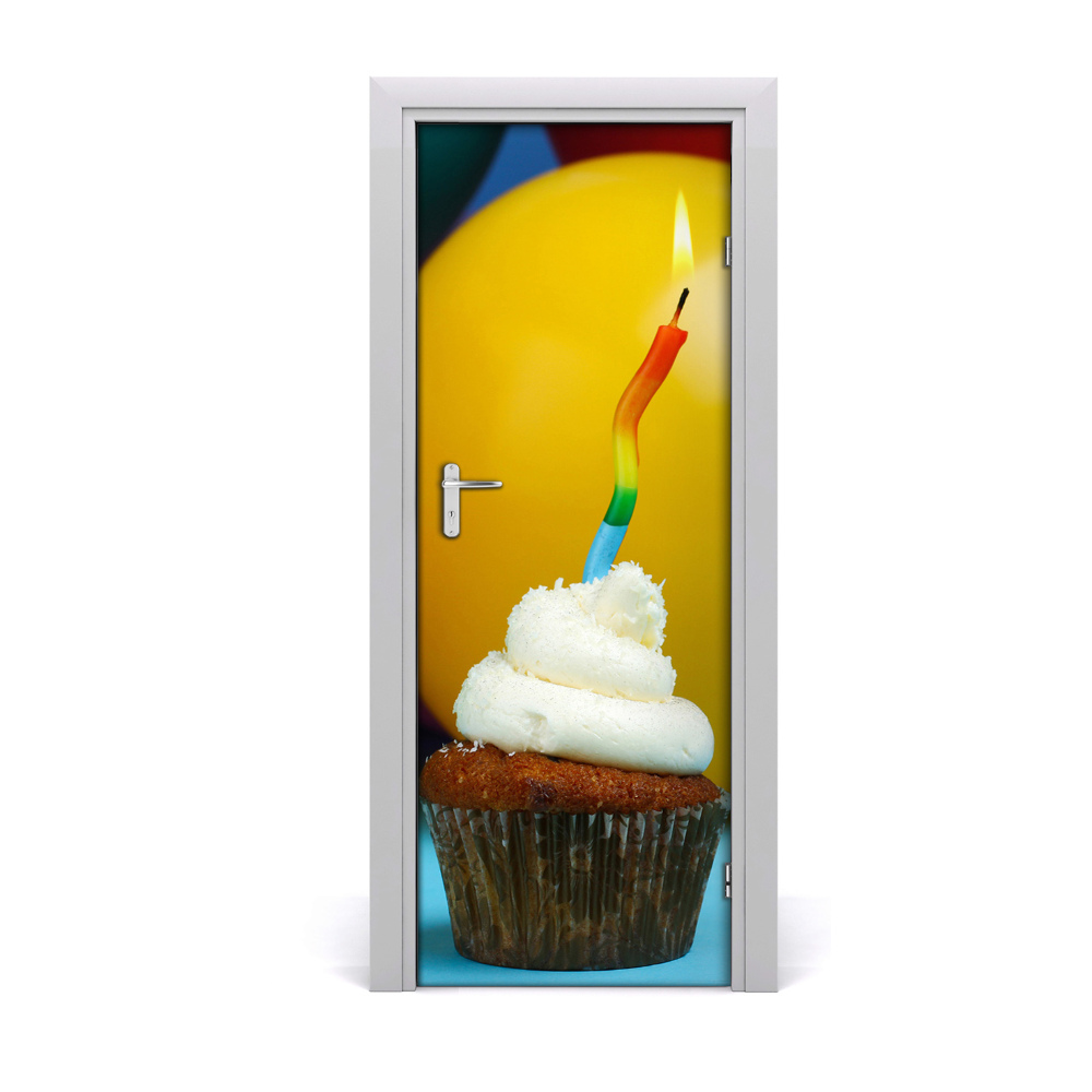 Papier peint porte Gâteau avec bougie