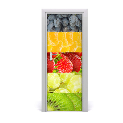 Poster porte Fruits mélangés