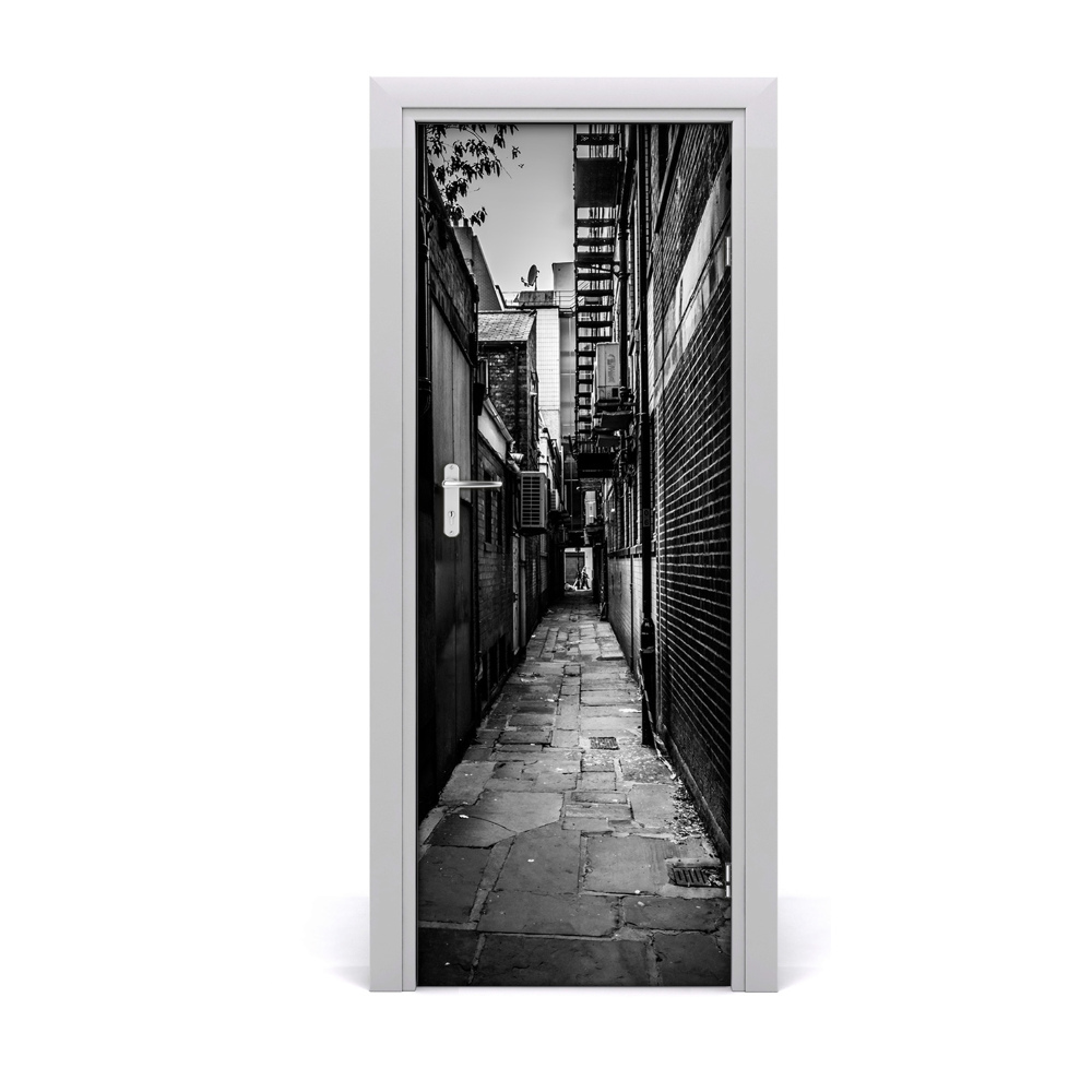Papier peint porte Rues urbaines en noir et blanc