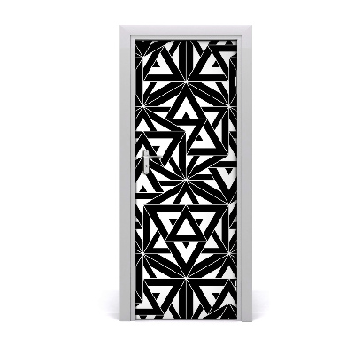 Papier peint porte Fond triangles noirs