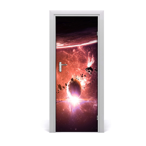 Poster porte Galaxie de planètes