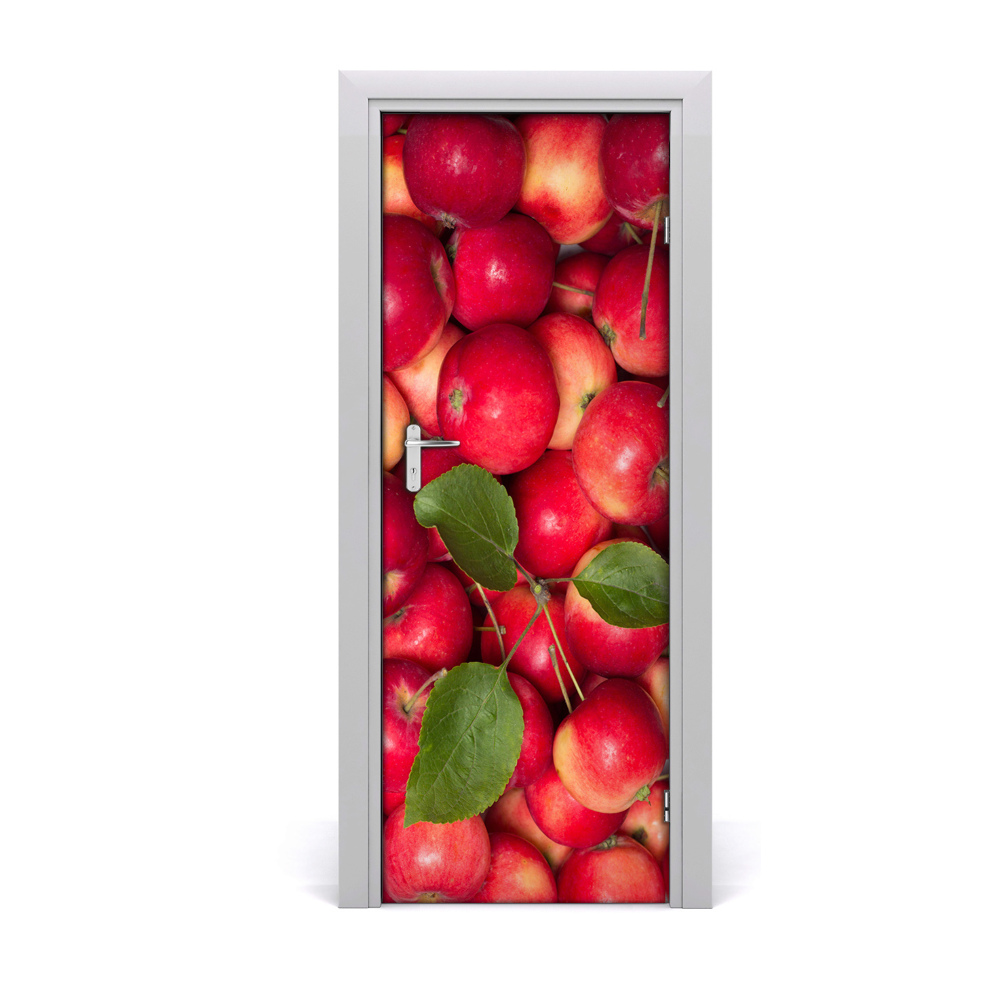 Décoration porte intérieur Pommes fraîches