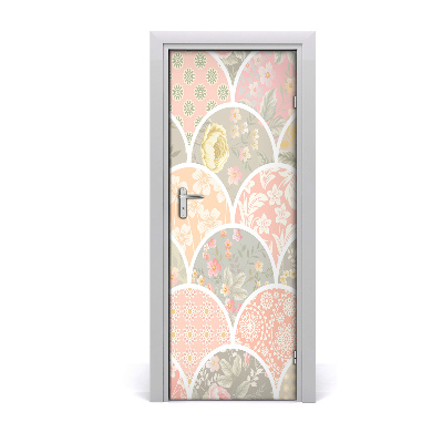 Poster porte Motifs floraux