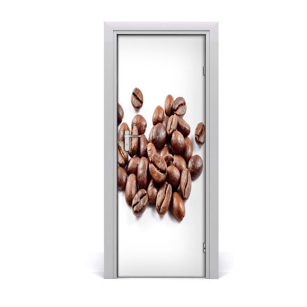 Autocollant porte Grains de café